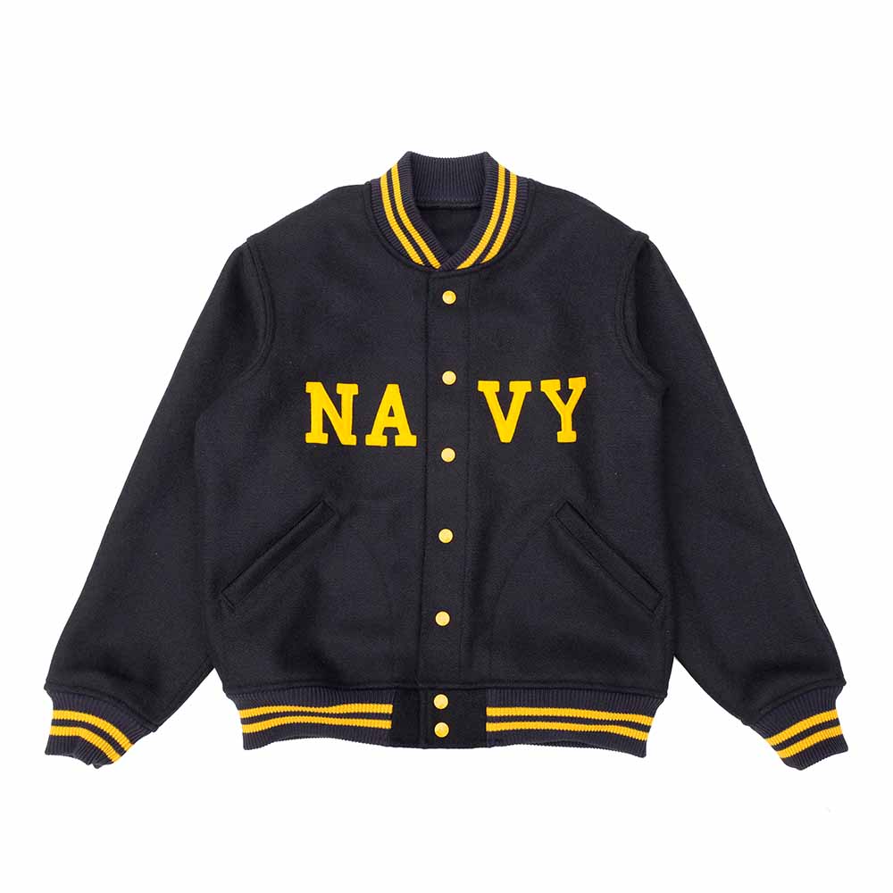 WAREHOUSE - 1950'S NAVY VARSITY JACKET - 2240AP-25
