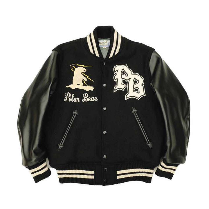 WHITESVILLE - 30oz. WOOL MELTON AWARD JACKET - POLAR BEAR - WV15784