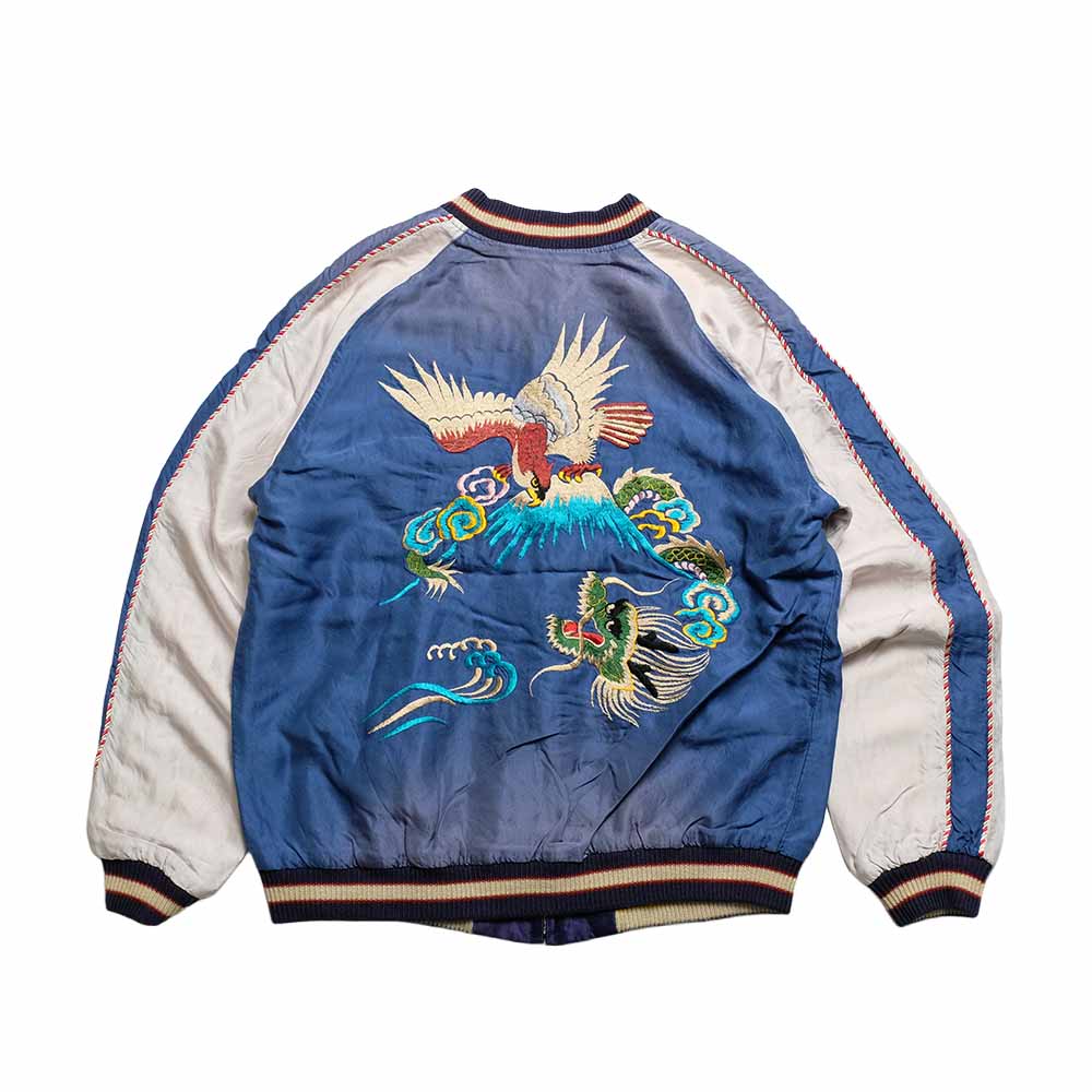 TAILOR TOYO - Acetate Souvenir Jacket - EAGLE & DRAGON x JAPAN MAP - (AGING MODEL) - TT15907-125