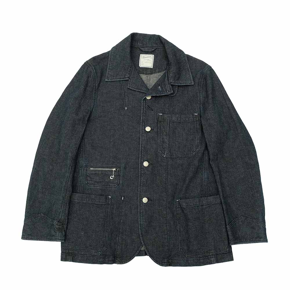 Soundman - Coverall Jacket - Birmingham - Cotton / Linen Honey court Denim - M374-507Z