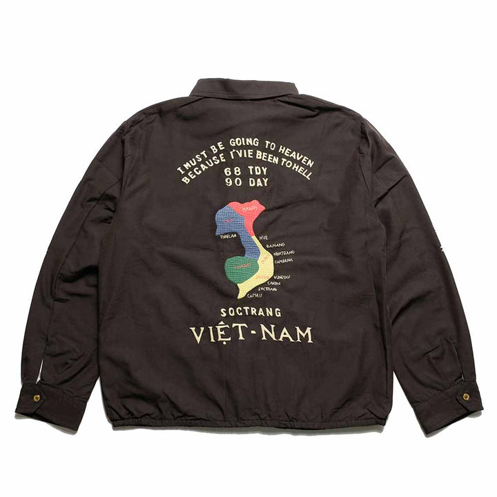 TAILOR TOYO - Cotton Rayon Vietnam Jacket - VIETNAM MAP - AGING MODEL - TT15880