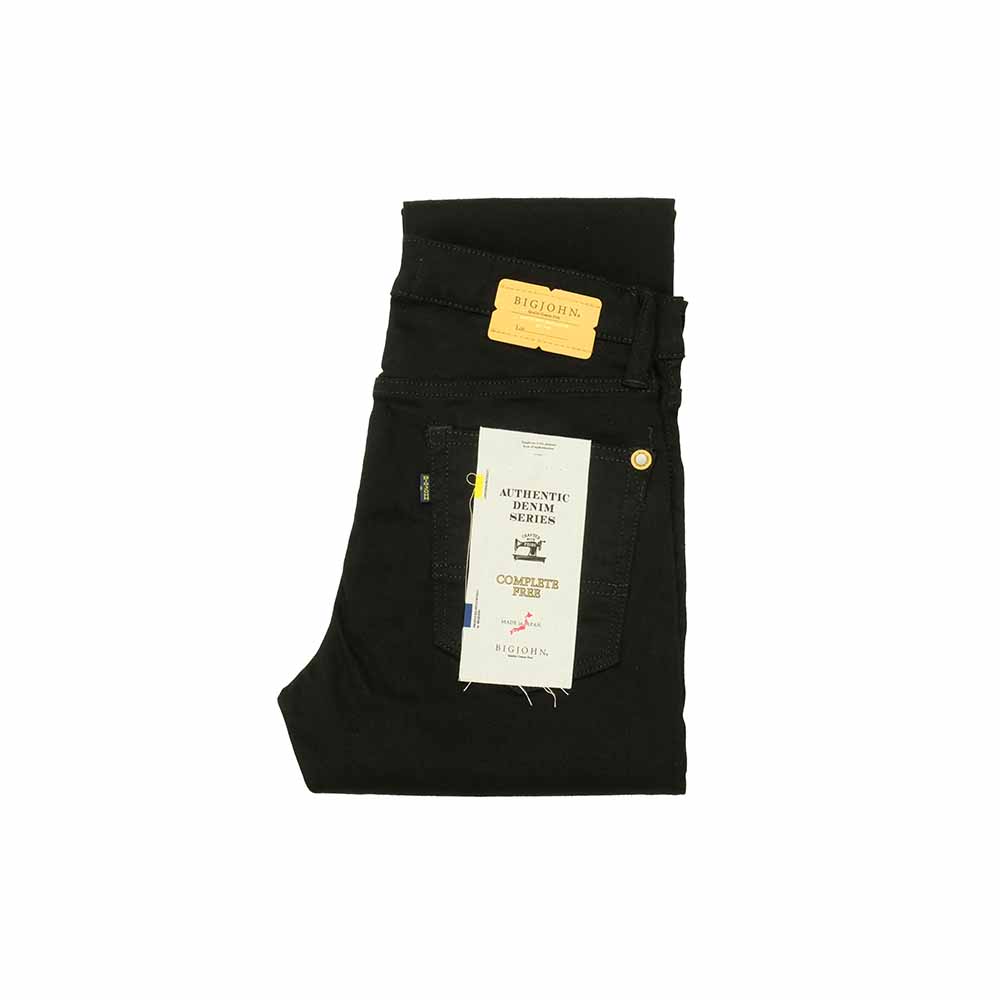 BIG JOHN MADE in JAPAN COMPLETE FREE 305 SKINNY FIT BLACK BJM305F-BK1