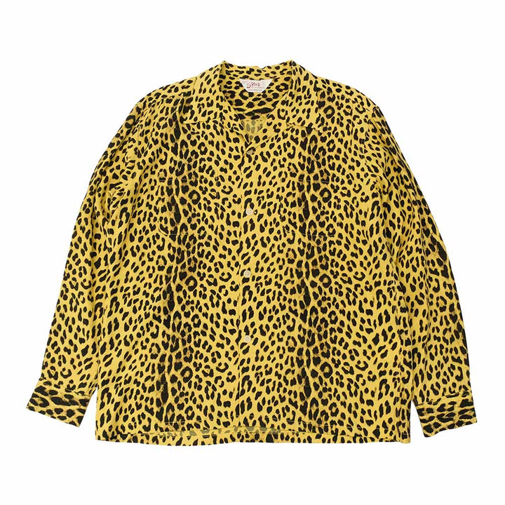 STAR OF HOLLYWOOD - HIGH DENSITY RAYON L/S OPEN SHIRT - LEOPARD - SH29489