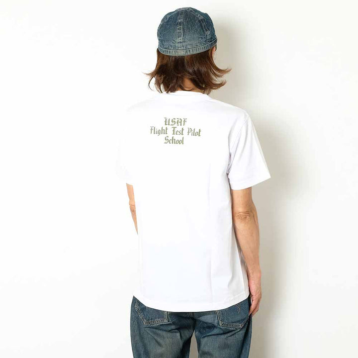 BUZZ RICKSON'S - S/S T-SHIRT - USAF TEST PILOT SCHOOL - BR79621