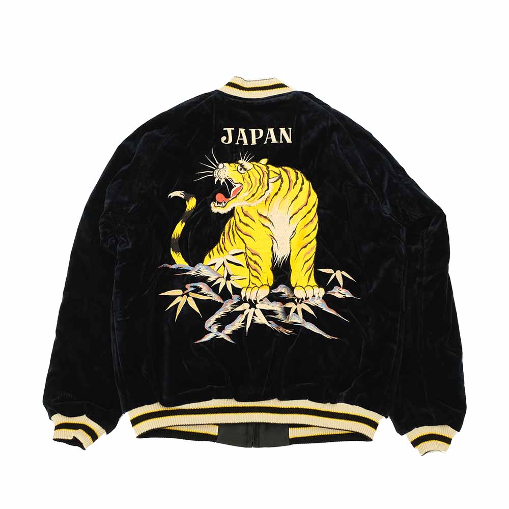 TAILOR TOYO - Velveteen Souvenir Jacket - ROARING TIGER x JAPAN MAP - TT15792-128