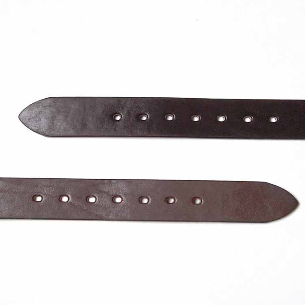 BARNS - TOCHIGI LEATHER BELT - Gold Color Buckle - LE-3055