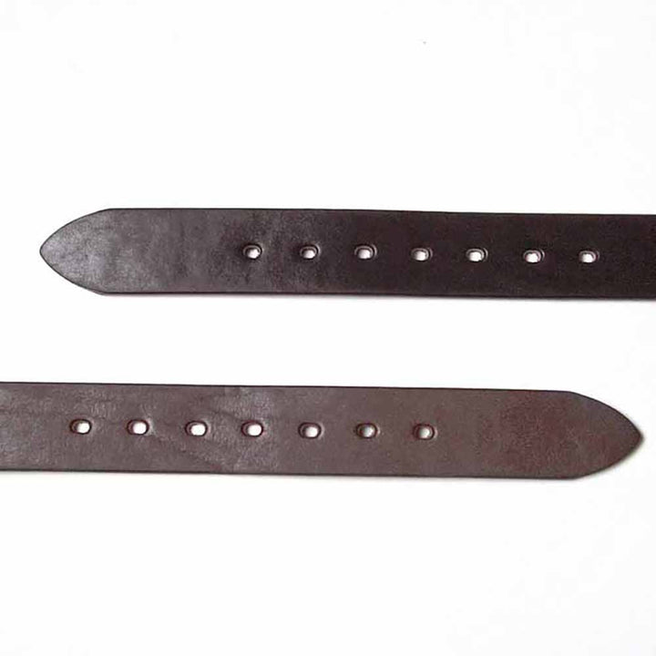BARNS - TOCHIGI LEATHER BELT - Gold Color Buckle - LE-3055