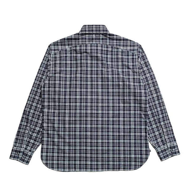 SUGAR CANE - FICTION ROMANCE - 4oz. INDIGO CHECK WORK SHIRT - SC29672