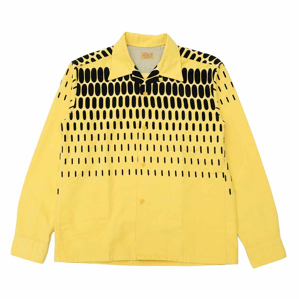 STYLE EYES Late 1950s Style Corduroy Sports Shirt ELVIS DOTS SE29169