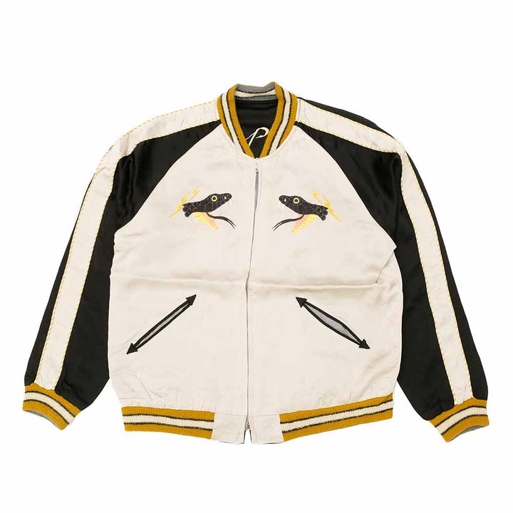 TAILOR TOYO - Acetate Souvenir Jacket - TOYO ENTERPRISE 60th Anniversary Special Edition - BLACK SNAKE x RED SNAKE - TT15808