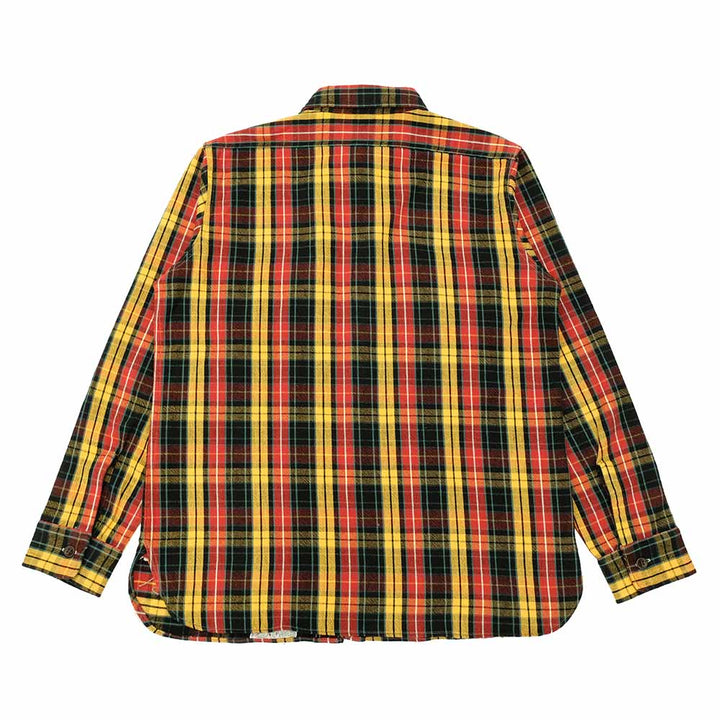 WAREHOUSE - Lot.3022 FLANNEL SHIRTS WITH CHINSTRAP - F柄 - ONE WASH - WH-3022F24