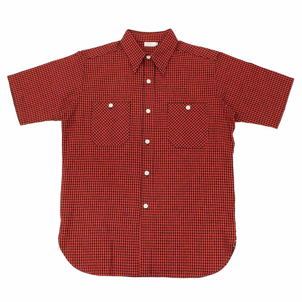 WAREHOUSE - Lot 3056 - SHORT SLEEVE CHECK WORK SHIRTS - A柄 - 3056A-25