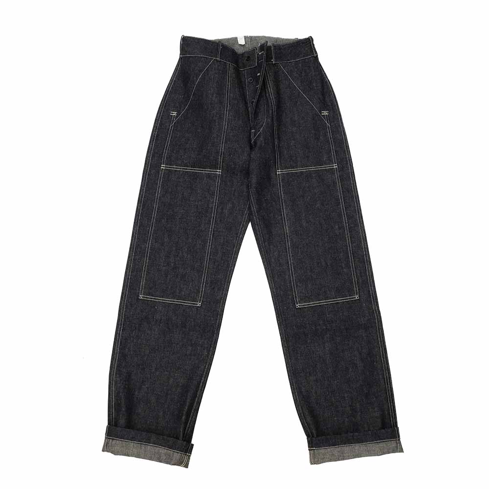 WAREHOUSE - 1930S WPA DOUBLE KNEE DENIM TROUSERS - 1239-25