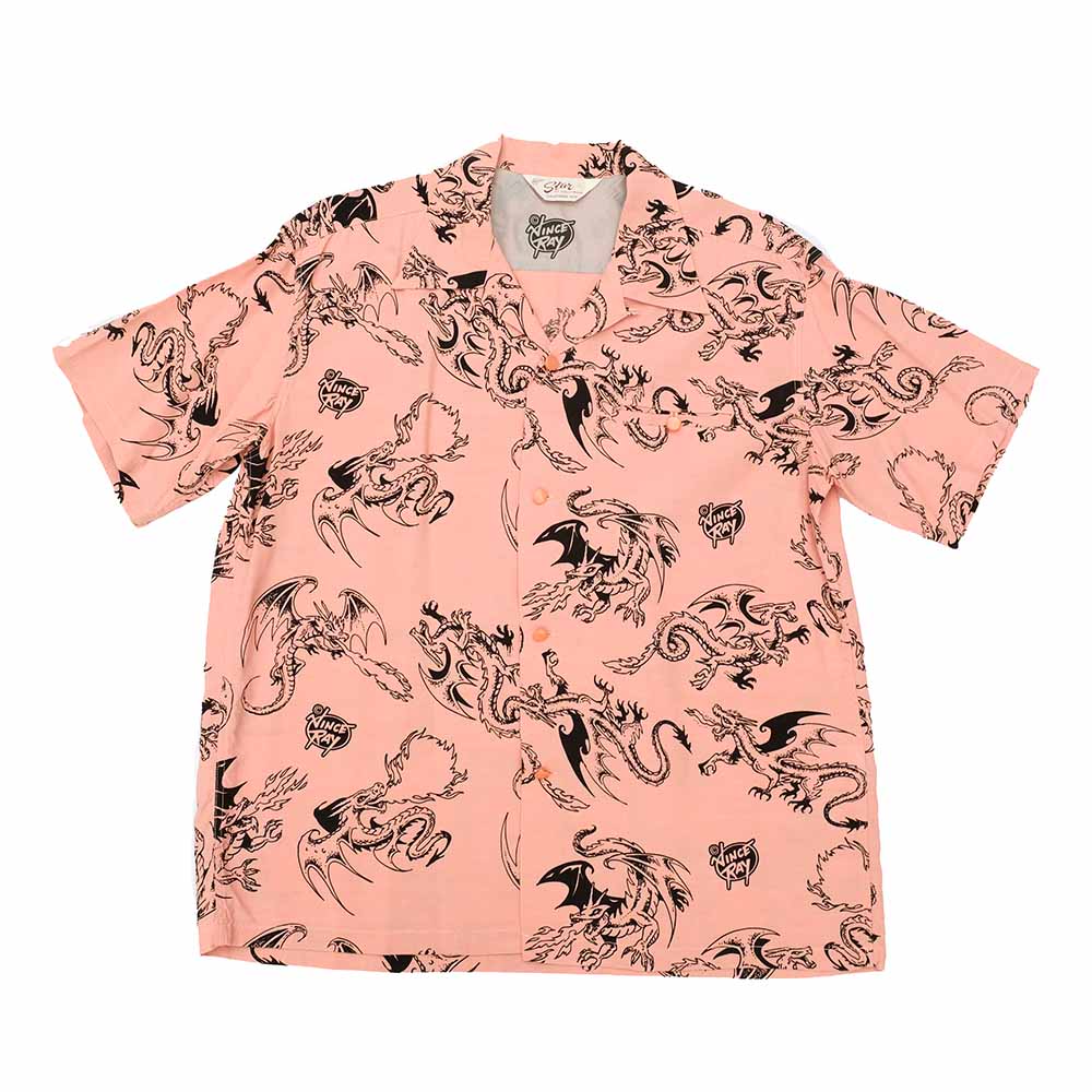STAR OF HOLLYWOOD × VINCE RAY - HIGH DENSITY RAYON OPEN SHIRT - RETURN OF THE DRAGON - SH39309