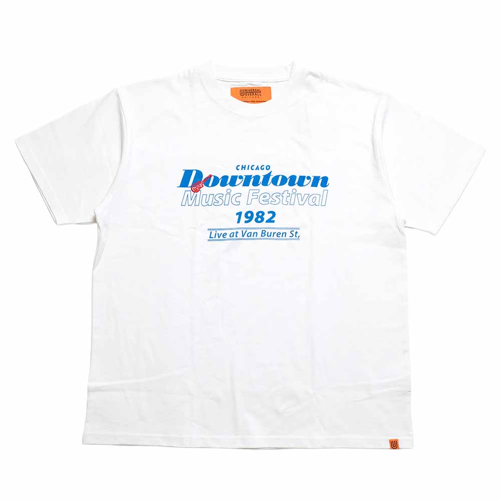 UNIVERSAL OVERALL - S/S PRINT T-SHIRT - DOUNTOUN - U2613219G-E