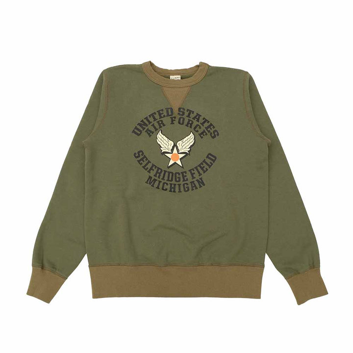BUZZ RICKSON'S - SET-IN CREW SWEATSHIRT - U.S.A.F. SELFRIDGE FIELD - BR69630