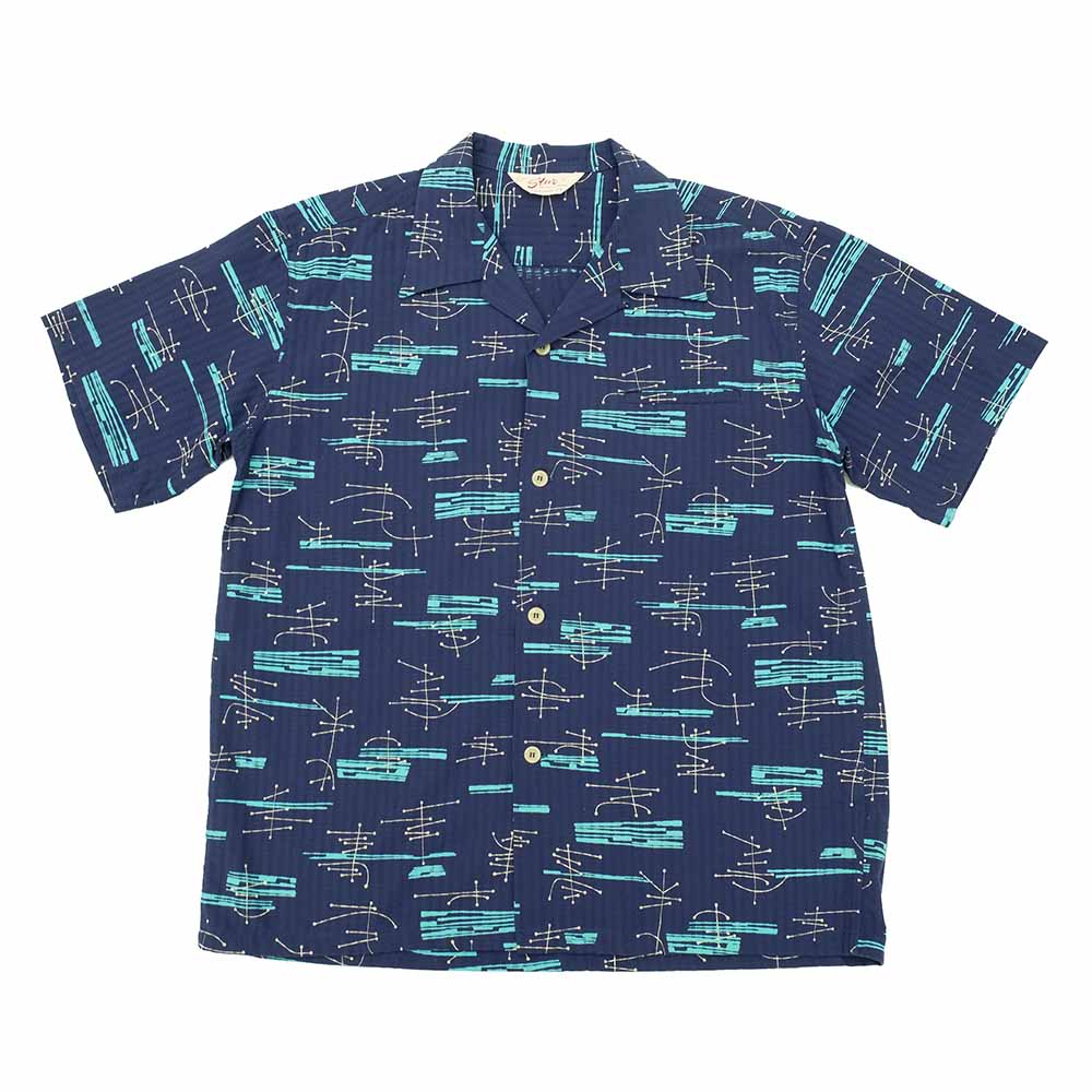 STAR OF HOLLYWOOD - DOBBY COTTON OPEN SHIRT - ATOMIC - SH39320