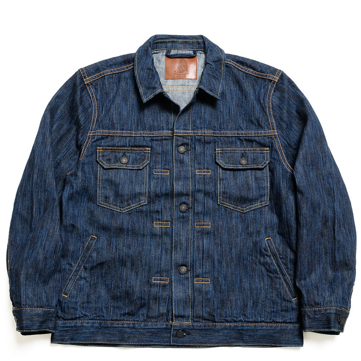 Pure Blue Japan - 14.5oz Waterfall Denim Type 2 Jacket - Dark - 6225-D