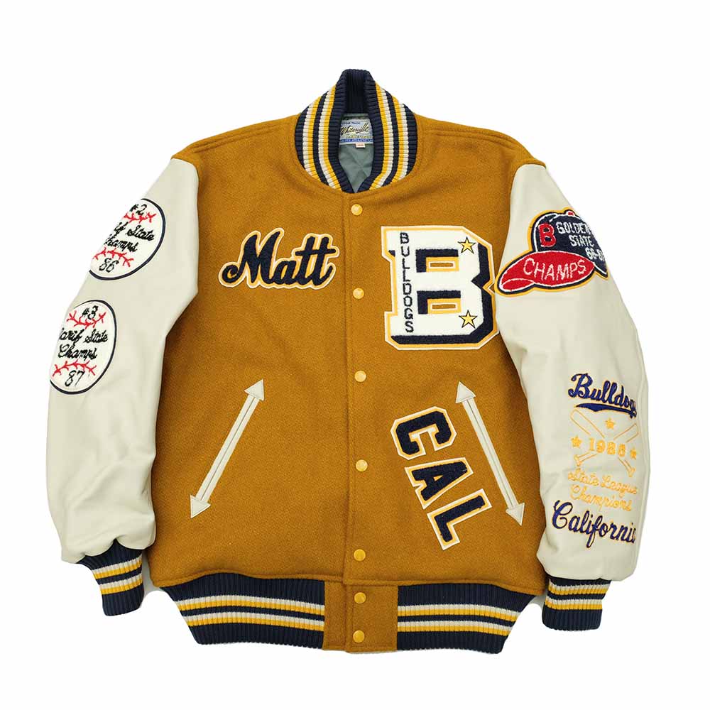 WHITESVILLE - 30oz. WOOL MELTON AWARD JACKET - BULLDOGS - WV15385