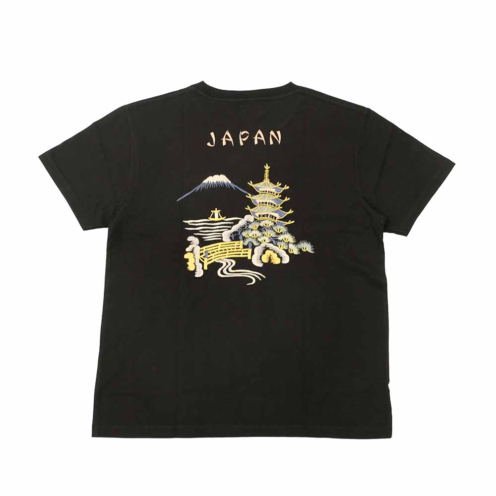 TAILOR TOYO - S/S SUKA T-SHIRT - EMBROIDERED - LANDSCAPE - TT79589