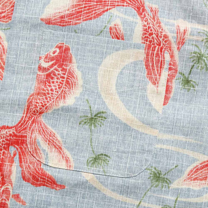KOROMO ZAKURA - Southern Cross - Short-Sleeve Regular Shirt - Goldfish - SA1762