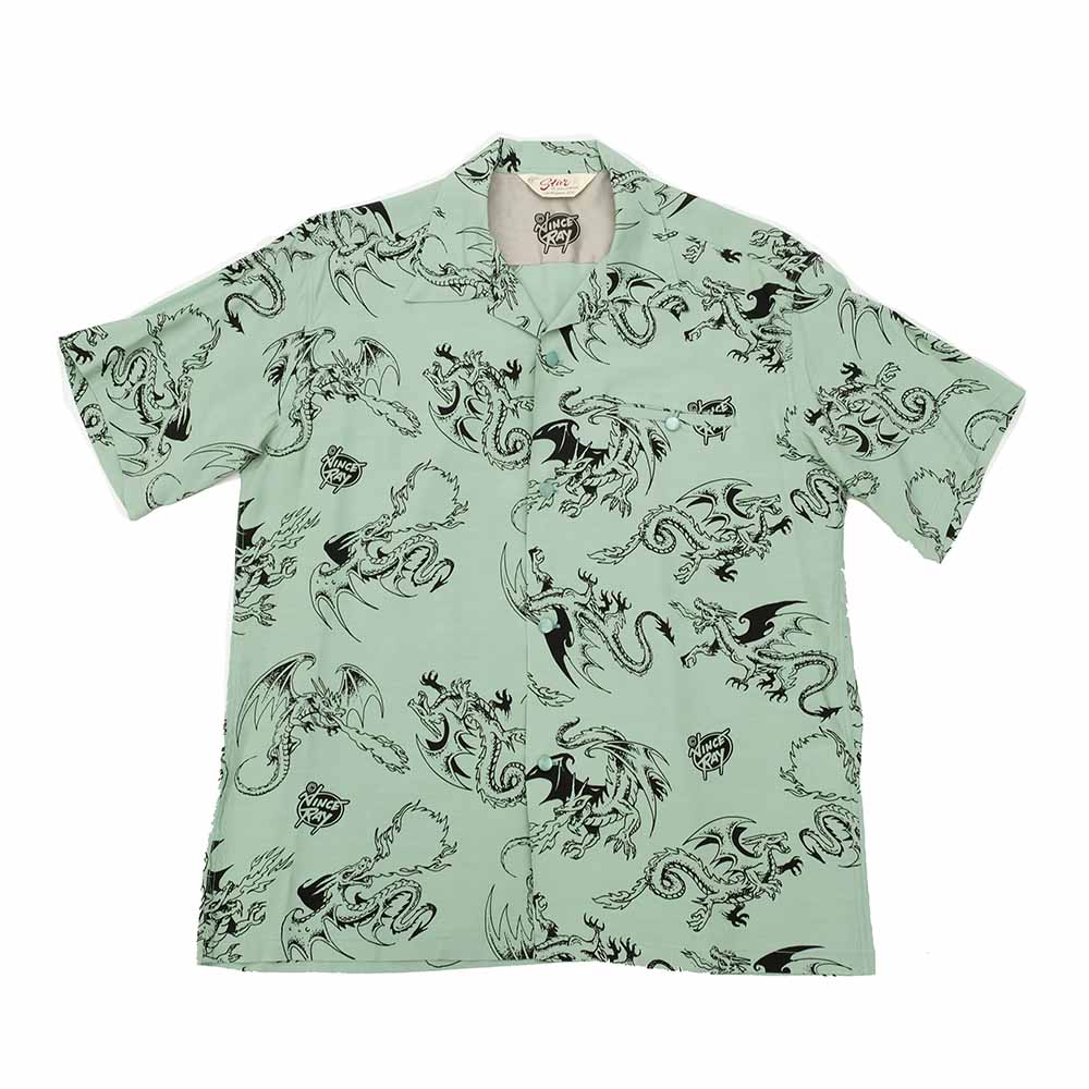 STAR OF HOLLYWOOD × VINCE RAY - HIGH DENSITY RAYON OPEN SHIRT - RETURN OF THE DRAGON - SH39309