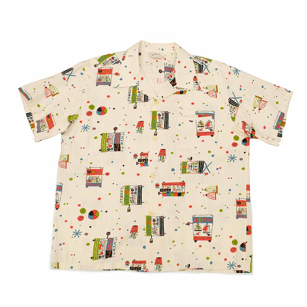 STAR OF HOLLYWOOD - DOBBY COTTON OPEN SHIRT - STREET STALL - SH39497