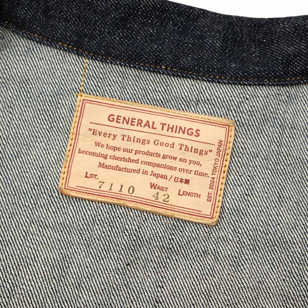 GENERAL THINGS - 2 Pockets Solid Denim Jacket - 7110
