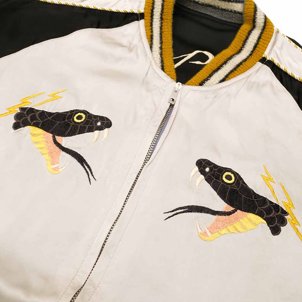 TAILOR TOYO - Acetate Souvenir Jacket - TOYO ENTERPRISE 60th Anniversary Special Edition - BLACK SNAKE x RED SNAKE - TT15808
