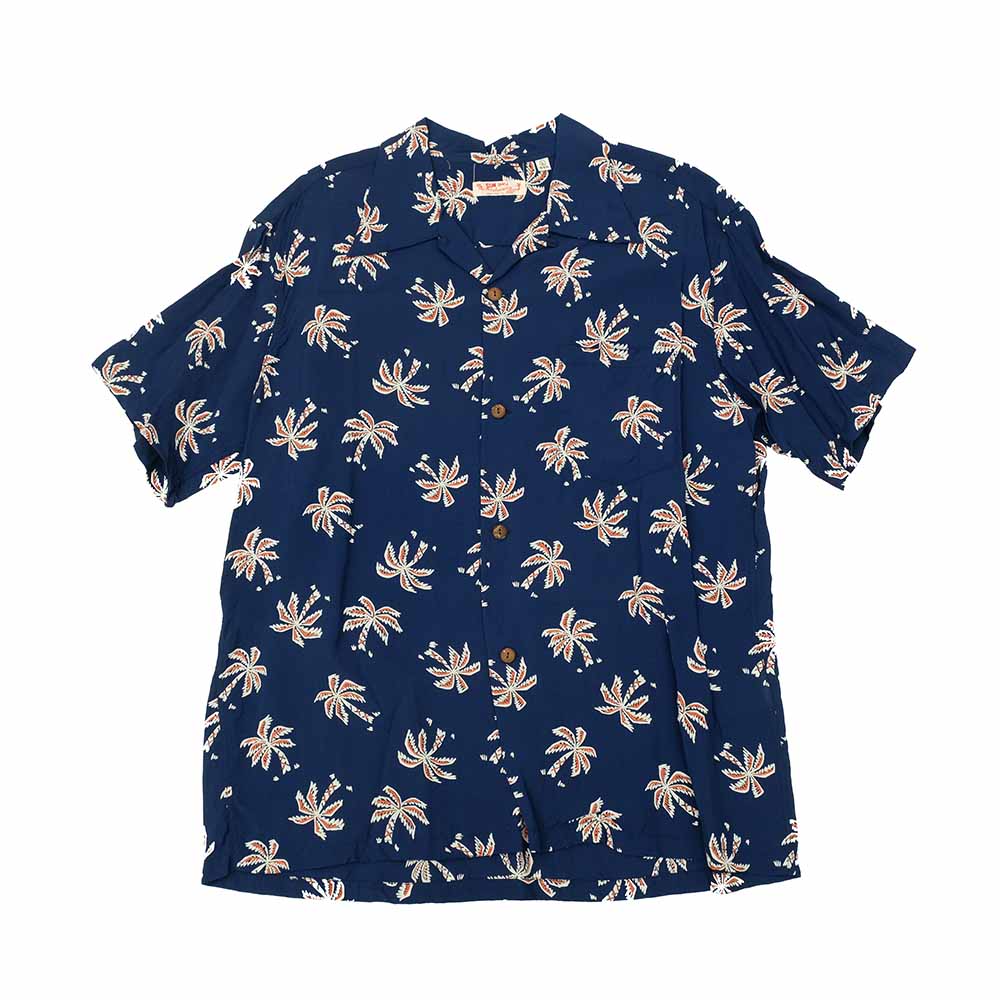 SUN SURF - S/S RAYON HAWAIIAN SHIRT - SCATTERED PALMTREE - SS39427