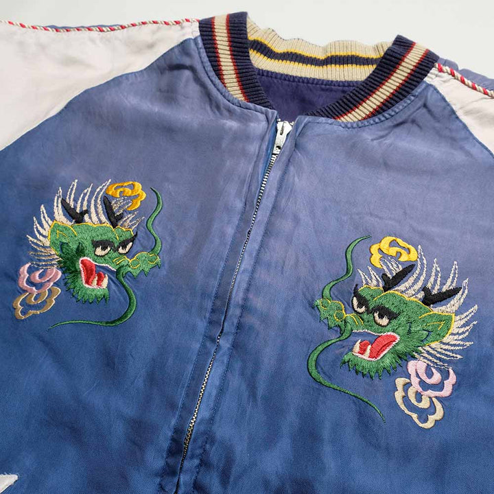 TAILOR TOYO - Acetate Souvenir Jacket - EAGLE ＆ DRAGON x JAPAN MAP - (AGING MODEL) - TT15907-125