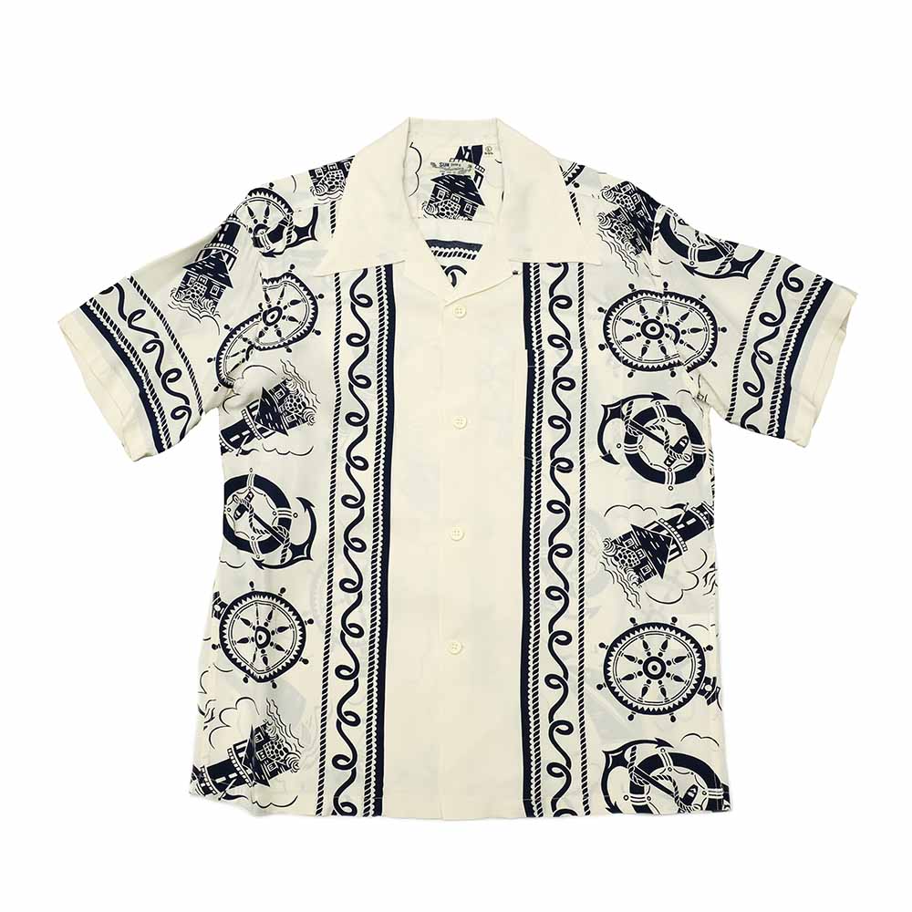 SUN SURF - S/S RAYON HAWAIIAN SHIRT - ALL ABOARD - SS39230