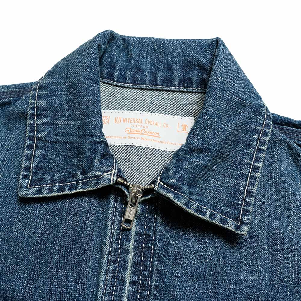UNIVERSAL OVERALL - ZIP UP JAKCET - VINTAGE DARK WASH - HT2611430