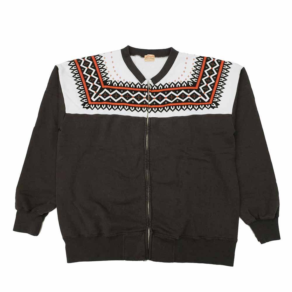 WHITESVILLE SNOW PATTERN ZIP SWEAT SHIRT WV69267