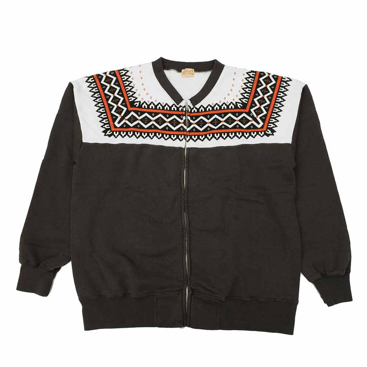 WHITESVILLE SNOW PATTERN ZIP SWEAT SHIRT WV69267
