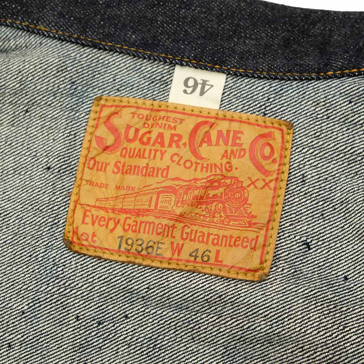 SUGAR CANE - 13.5oz. DENIM BLOUSE 1936 MODEL - T-BACK - SC11936T