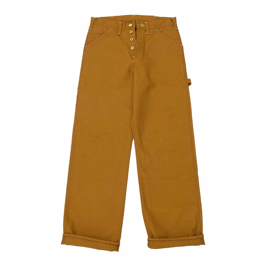 SUGAR CANE - 13oz. BROWN DUCK WORK PANTS - SC42497
