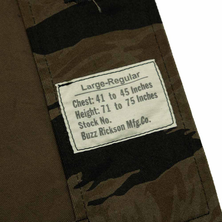 BUZZ RICKSON'S - WILLIAM GIBSON COLLECTION - BLACK TIGER PATTERN JACKET OVER DYE - BR15778