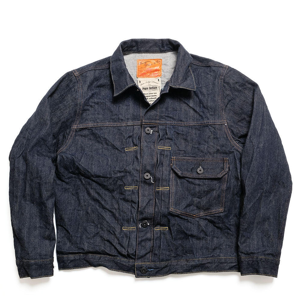 Burgus Plus - Natural Indigo - 1st Type Denim Jacket - 71928-XX