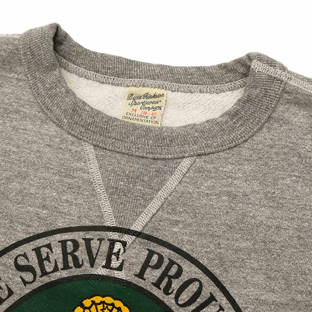 BUZZ RICKSON'S - SET-IN CREW SWEAT - U.S. ARMY FORT DIX - BR69454