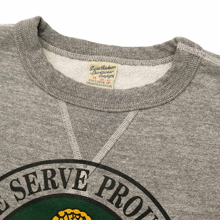 BUZZ RICKSON'S - SET-IN CREW SWEAT - U.S. ARMY FORT DIX - BR69454