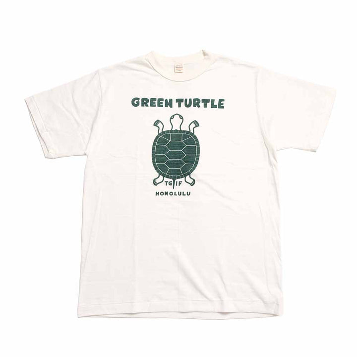 WAREHOUSE - Lot 4601 - S/S T-SHIRT - GREEN TURTLE - 4601GR-26
