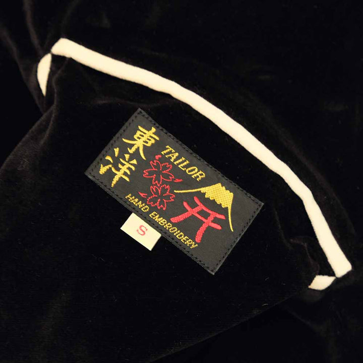 TAILOR TOYO - Velveteen - Two-tone - x Acetate Souvenir Jacket - TIGER HEAD x GOLD DRAGON - TT15795-119