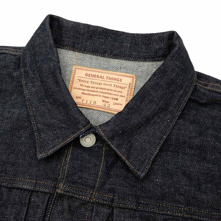GENERAL THINGS - 2 Pockets Solid Denim Jacket - 7110