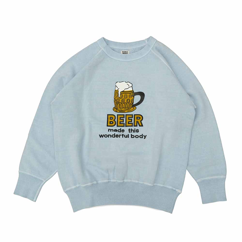 DUBBLE WORKS - RAGLAN CREW SWEAT - BEER - 83003BEE-25