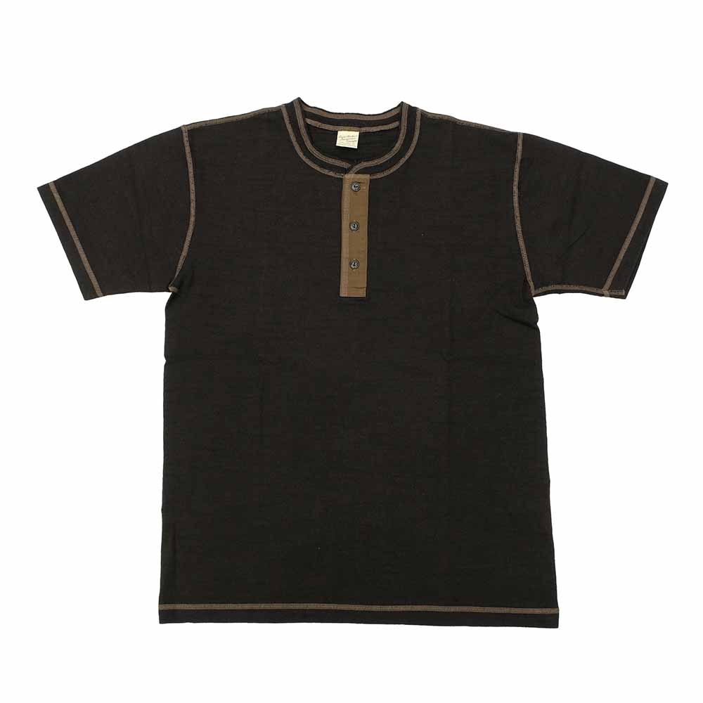 BUZZ RICKSON'S - SLUB YARN HENLEY NECK T-SHIRT - BR79192
