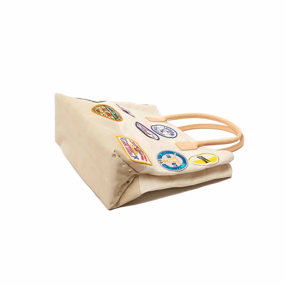 HERITAGE LEATHER CO. - VINTAGE PATCH DAY TOTE - HLC-9212