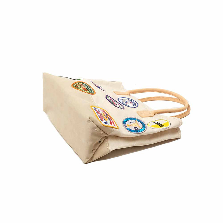 HERITAGE LEATHER CO. - VINTAGE PATCH DAY TOTE - HLC-9212