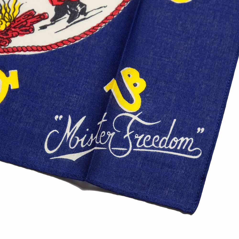 SUGAR CANE - Mister Freedom - 23"x23" SELVAGE BANDANA - JV KERCHIEF - SC02884