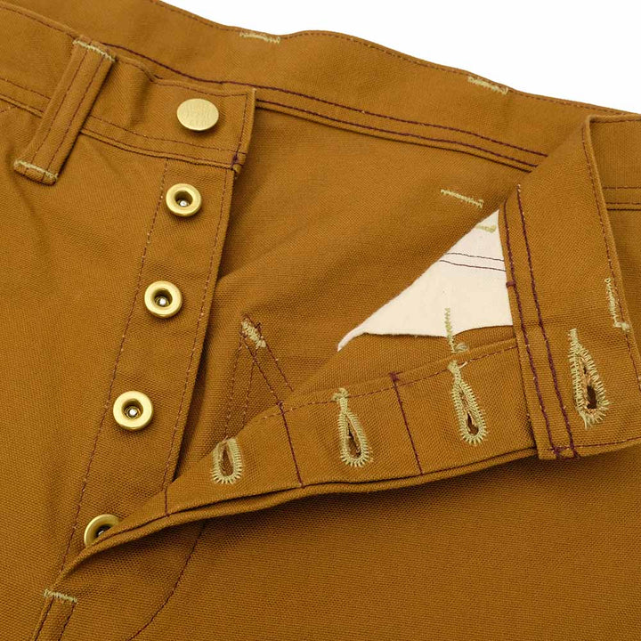 SUGAR CANE - 13oz. BROWN DUCK WORK PANTS - SC42497